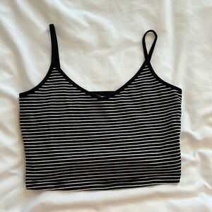 stripped shein tank top